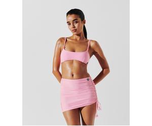Karl Lagerfeld Ikon Stripe Mini Adjst Pareo White-pink Stripe size L | Bikinis Outlet | Women | White L