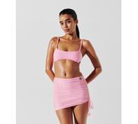 Karl Lagerfeld Ikon Stripe Mini Adjst Pareo White-pink Stripe size M | Bikinis Outlet | Women | White M