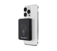 Karl Lagerfeld Ikonik MagSafe Inductive Powerbank 5W 3000mAh, Black