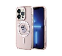 Karl Lagerfeld KLHMP15LHFCCNOP Case for iPhone 15 Pro 6.1 Inch Pink Hard Case IML Choupette
