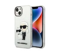 Karl Lagerfeld IML Glitter Karl & Choupette Case, Transparent - iPhone 14 Plus