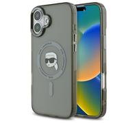 Karl Lagerfeld IML Metal Karl Head Case with MagSafe for iPhone 16 6.1" Black