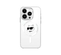 Karl Lagerfeld IML Printed Logo Owl Head MagSafe Compatible Case for iPhone 16 Series (White, iPhone 16 Pro Max)