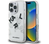 Karl Lagerfeld IML Sketched Graphic Case for iPhone 16 Pro Clear