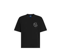 Karl Lagerfeld Jeans distressed monogram boxy T-shirt - Black XS-S-M-L-XL-XXL
