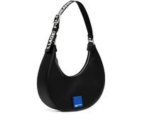 Karl Lagerfeld Jeans Half-Moon branded-strap shoulder bag - Black One Size
