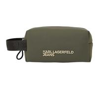 KARL LAGERFELD JEANS Men Coated Pu Wash Bag Forest Night One size