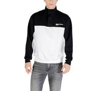 KARL LAGERFELD JEANS Men Regular Blocked Half Zip Sweatshirt Black/White L