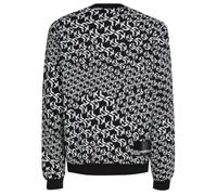 KARL LAGERFELD JEANS Men Regular Monogram Sweatshirt Black White All Over Print XXL