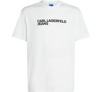 Karl Lagerfeld Jeans T-Shirt Essential Logo Tee Short Sleeve Regular Fit White XL