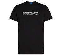 KARL LAGERFELD JEANS Men's, Men's Slim Short Sleeve Reflection Tee, Slim Fit T-Shirt (Pack of 1), Black, M