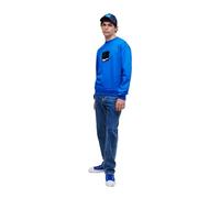 KARL LAGERFELD JEANS Men's Box Logo Sweat Regular Fit, Blue, M