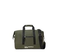 Karl Lagerfeld Jeans Men's Coated Faux-Leather Weekender Bag, Forest Night, One Size