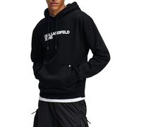 KARL LAGERFELD JEANS, Men's, Essentail Logo Hoddie, Regular Fit, Black, XS
