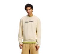 KARL LAGERFELD JEANS Men's KLJ Essential Logo Sweat Sweatshirt, Brown, XS
