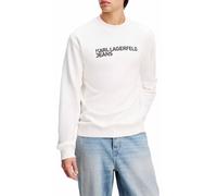 KARL LAGERFELD JEANS, Men's, Essential Logo Sweat, Regular Fit, White, XS