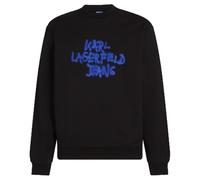 KARL LAGERFELD JEANS Men's Graffiti Sweat, Regular Fit Sweater, Black, L