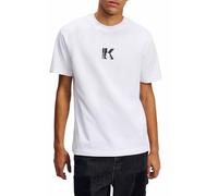 KARL LAGERFELD JEANS Men's KLJ Regular Short Sleeve K-Logo TEE T-Shirt, White, XL