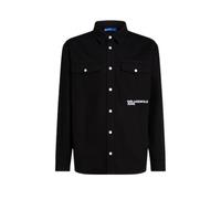 KARL LAGERFELD JEANS Men's Overshirt Relaxed Fit, Black, M