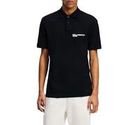 KARL LAGERFELD JEANS, Men's, Regular Pique Polo, Regular Fit, Black, S
