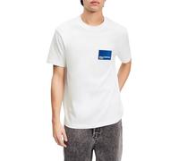 KARL LAGERFELD JEANS, Men's, Regular Short Sleeve Box Logo Tee, Regular Fit, White, XL