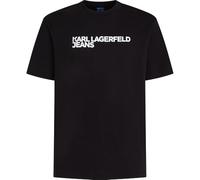 KARL LAGERFELD JEANS, Men's, Regular Short Sleeve Essential Logo Tee, Regular Fit, Black, M