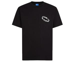 KARL LAGERFELD JEANS, Men's, Regular Short Sleeve Multi Ring Tee, Regular Fit, Black, L