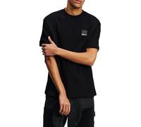 KARL LAGERFELD JEANS, Men's, Regular Short Sleeve Waffle Tee, Regular Fit, Black, M