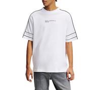 Karl Lagerfeld Jeans Men's Relaxed Piping Tee T-Shirt, White, L