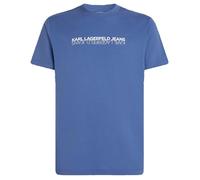 Karl Lagerfeld Jeans Men's Short Sleeve Reflection Tee, Slim Fit T-Shirt, Blue, L