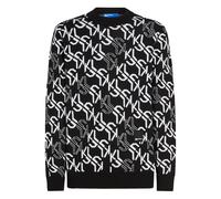 Karl Lagerfeld Jeans monogram-pattern sweater - Black XS-S-M-L-XL-XXL