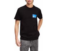KARL LAGERFELD JEANS Regular FIT Short Sleeve Logo TEE, Black, L