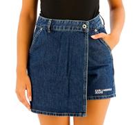 KARL LAGERFELD JEANS Women Denim Skort Washed Dark Blue M