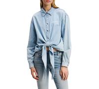 KARL LAGERFELD JEANS, Women's, Denim Wrap Shirt, Regular Fit, Blue, M