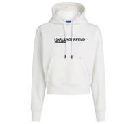 KARL LAGERFELD JEANS, Women's, Essentail Logo Hoddie, Regular Fit, White, M