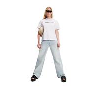 Karl Lagerfeld Jeans Women Regular Short Sleeve T-Shirt White S