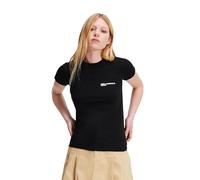 KARL LAGERFELD JEANS, Womens, Slim FIT TEE, Black, Large