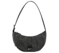 Karl Lagerfeld Jeans Women Box Logo Soft Half Moon, Black, Shoulder Bag