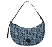 KARL LAGERFELD JEANS Women's KLJ Box Logo Soft Half Moon, Blue, Shoulder Bag