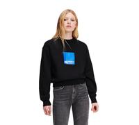 KARL LAGERFELD JEANS REGULAR FIT LOGO SWEAT, BLACK, M