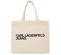 KARL LAGERFELD JEANS, Women's, Essential Logo Shopper, Beige, One size