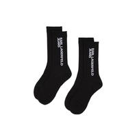 KARL LAGERFELD JEANS, Women'S, Essential Logo Socks, 2 Pack, Black, 42/46