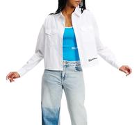 Karl Lagerfeld Jeans Women's Logo Shirt Blouse, White, S