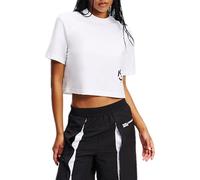 KARL LAGERFELD JEANS, Women's, Regular Short Sleeve Cropped Monogram Tee, Regular Fit, White, XL