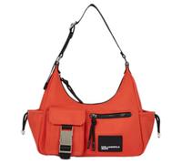 KARL LAGERFELD JEANS, Women's, Utility Nylon Shoulder Bag, Red, One size