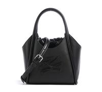 Karl Lagerfeld Autograph Handbag Genuine Leather 26 cm black