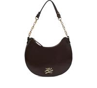 Karl Lagerfeld K/Autograph naplak moon shoulder bag - Brown One Size