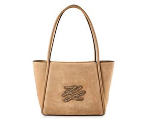 Karl Lagerfeld K/Autograph Shoulder Bag Genuine Leather 30 cm brown