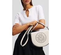 Karl Lagerfeld K/circle Saddle Perforated Cement size OS | Cross Body Bags Outlet | Women OS
