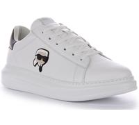 Karl Lagerfeld Kapr Leather Lace Mens Trainer Black White Mens UK 6 - 12